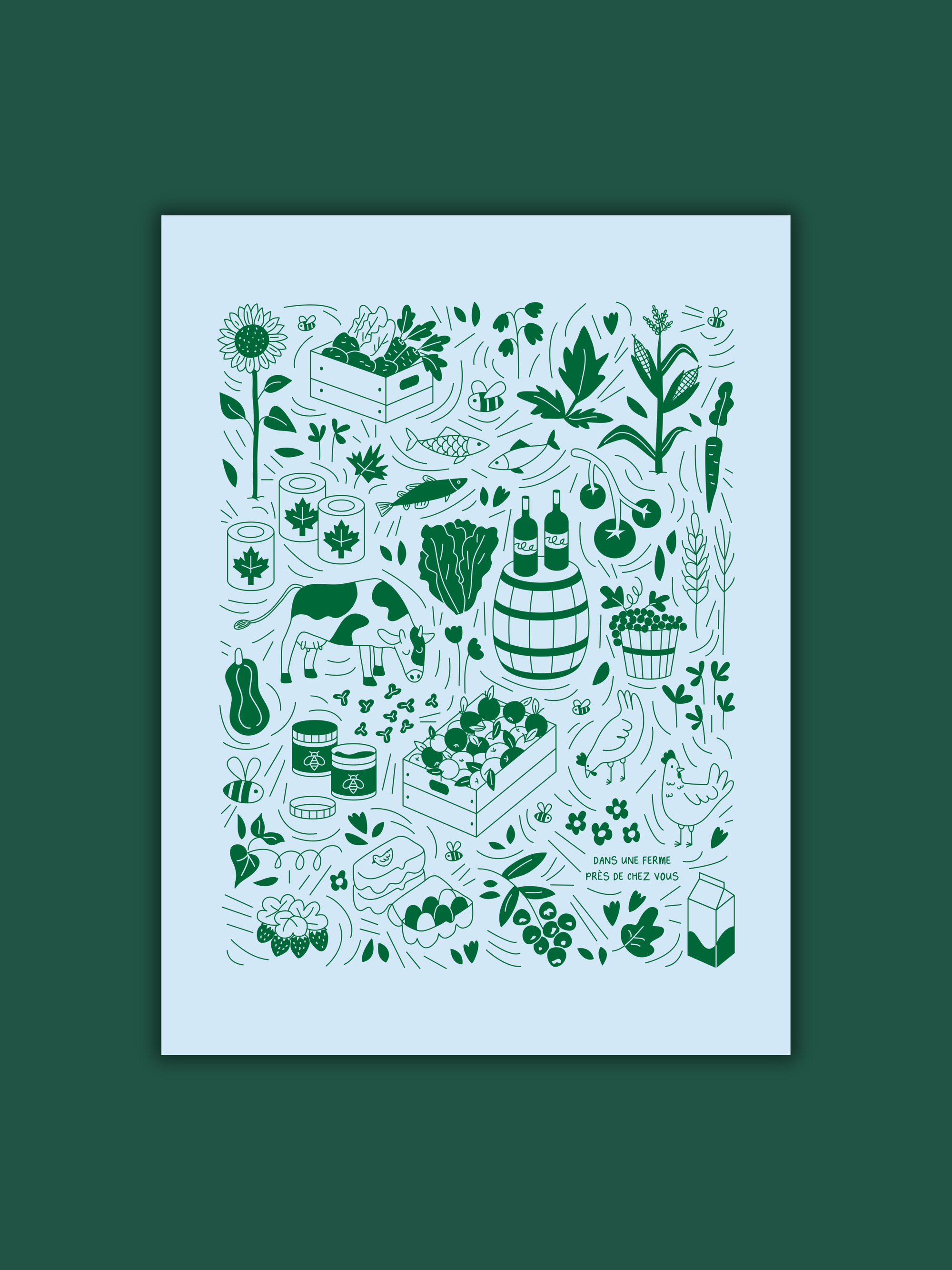 aliments du québec ferme local affiche poster québec