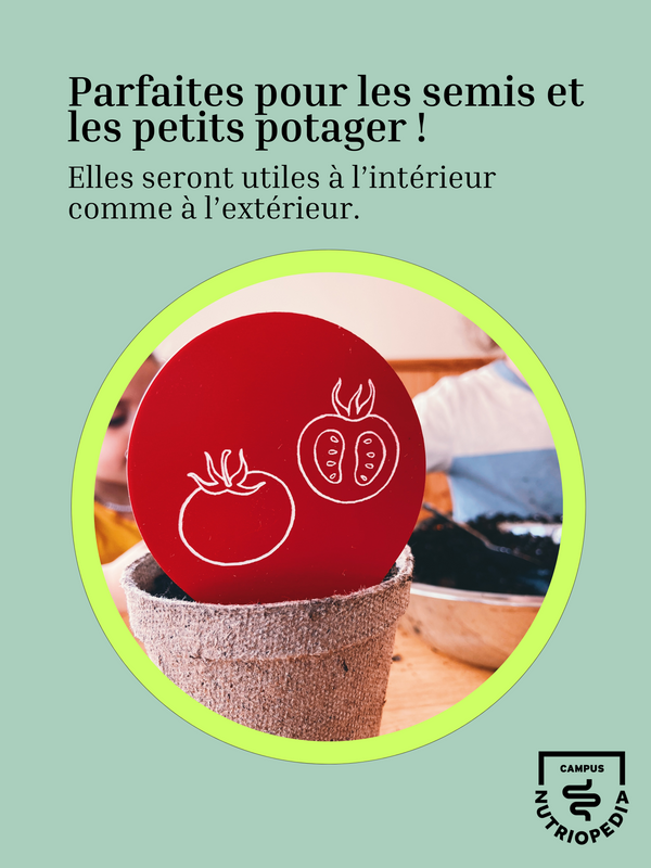 Étiquette marqueur potager semis québec campus nutriopedia