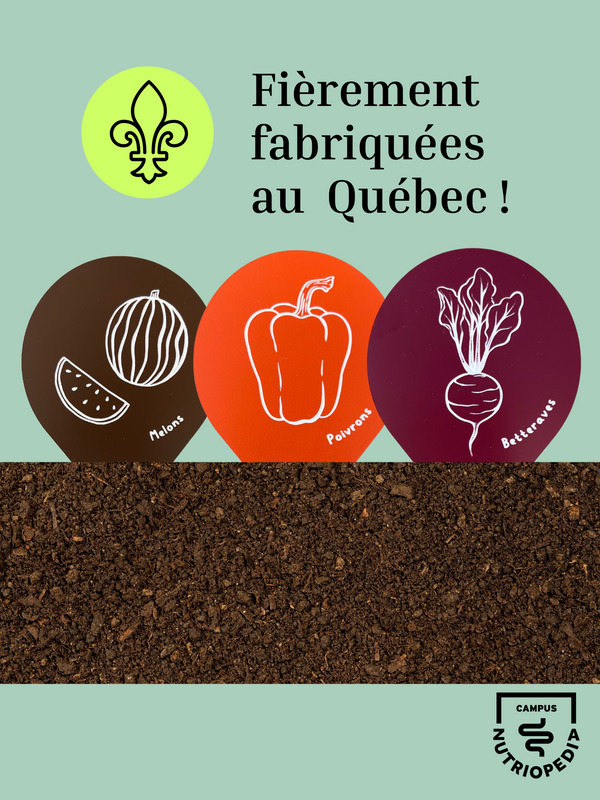 Étiquette marqueur potager semis québec campus nutriopedia