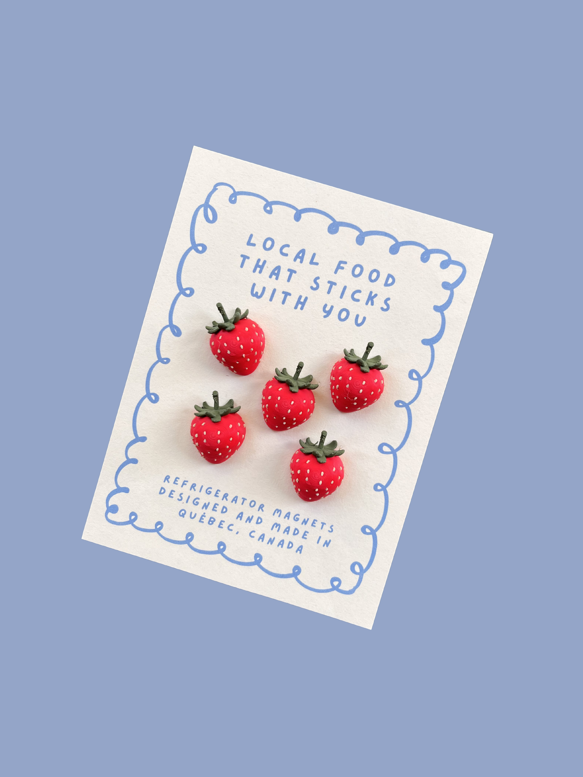 strawberries canada québec local magnets