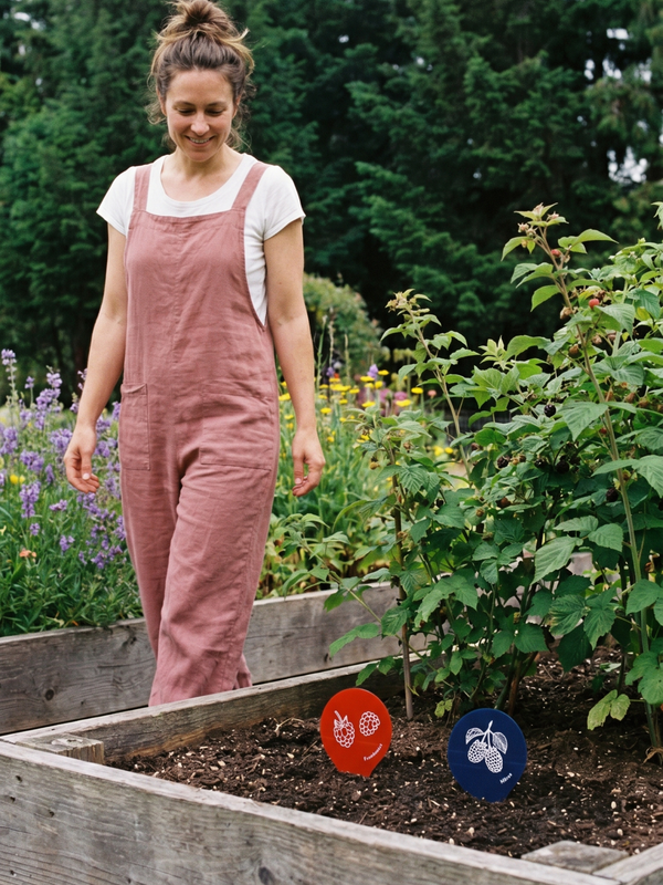 étiquette jardin framboises québec