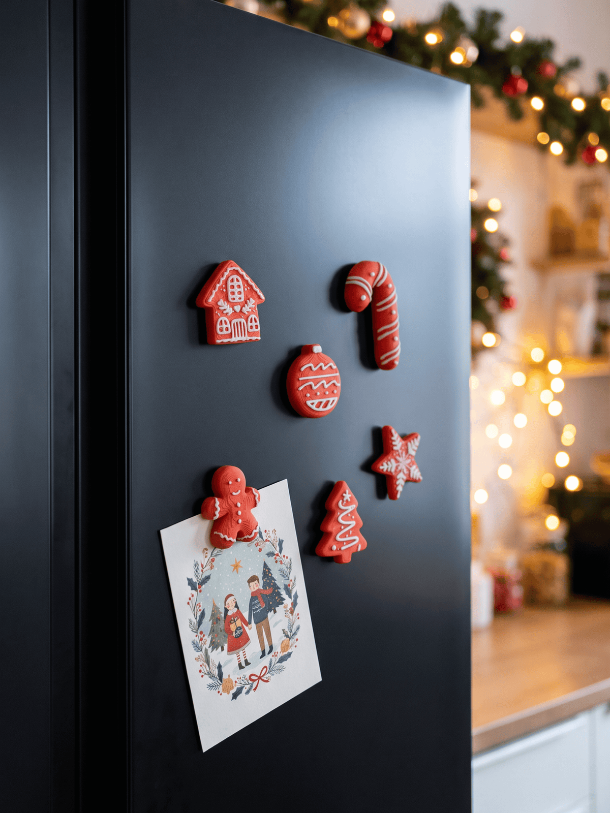 Gingerbread Christmas – Decorative Fridge Magnets, Made in Quebec, Canada