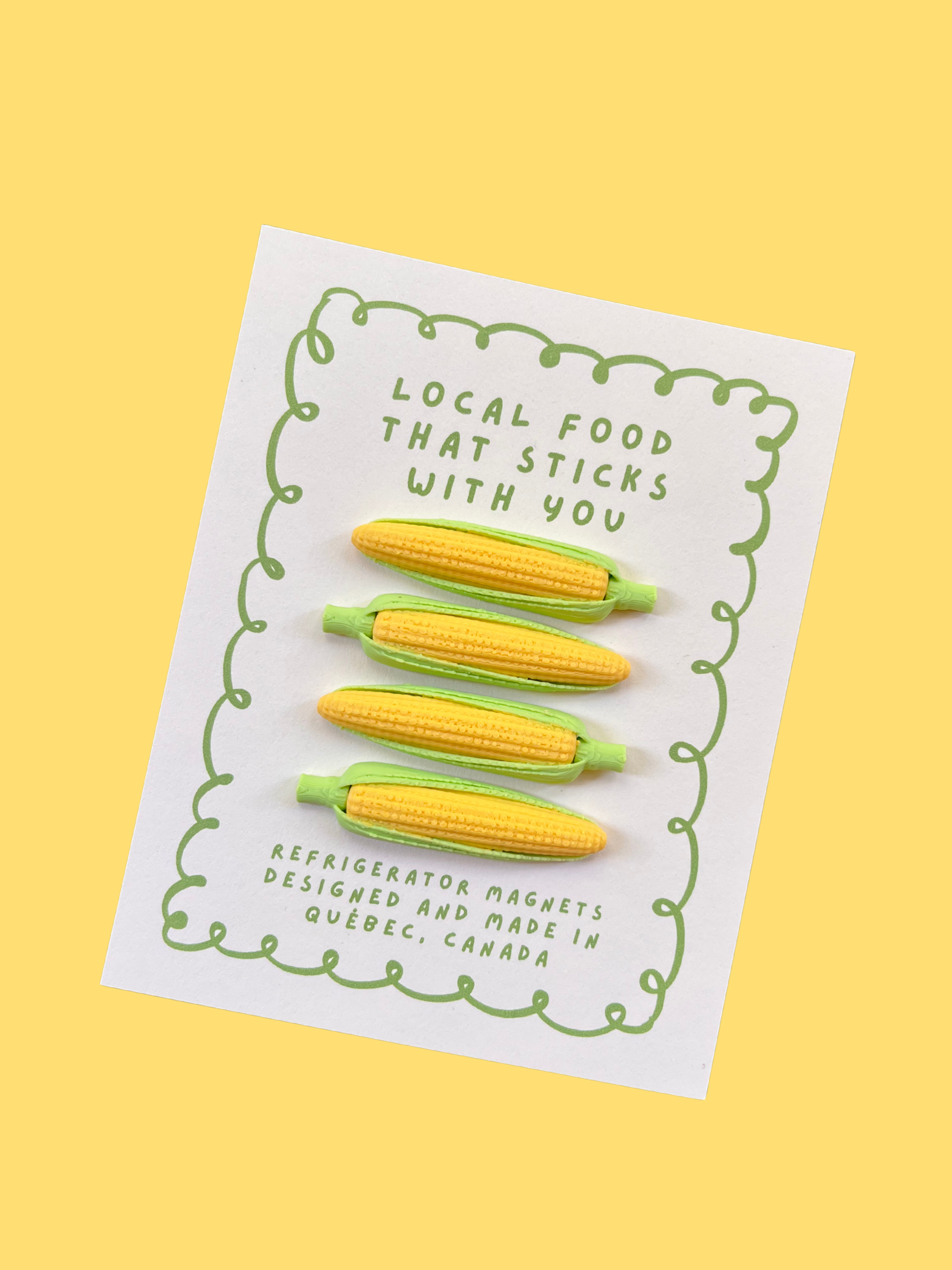 Corn – Decorative Fridge Magnets, Made in Quebec, Canada