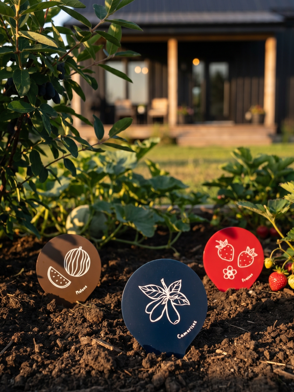 étiquettes jardin fruit québec