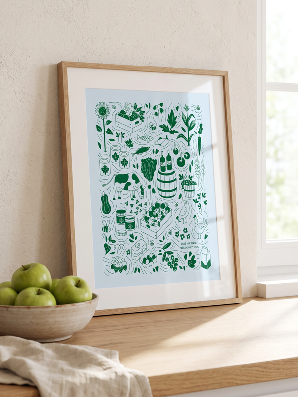 poster aliments du québec ferme