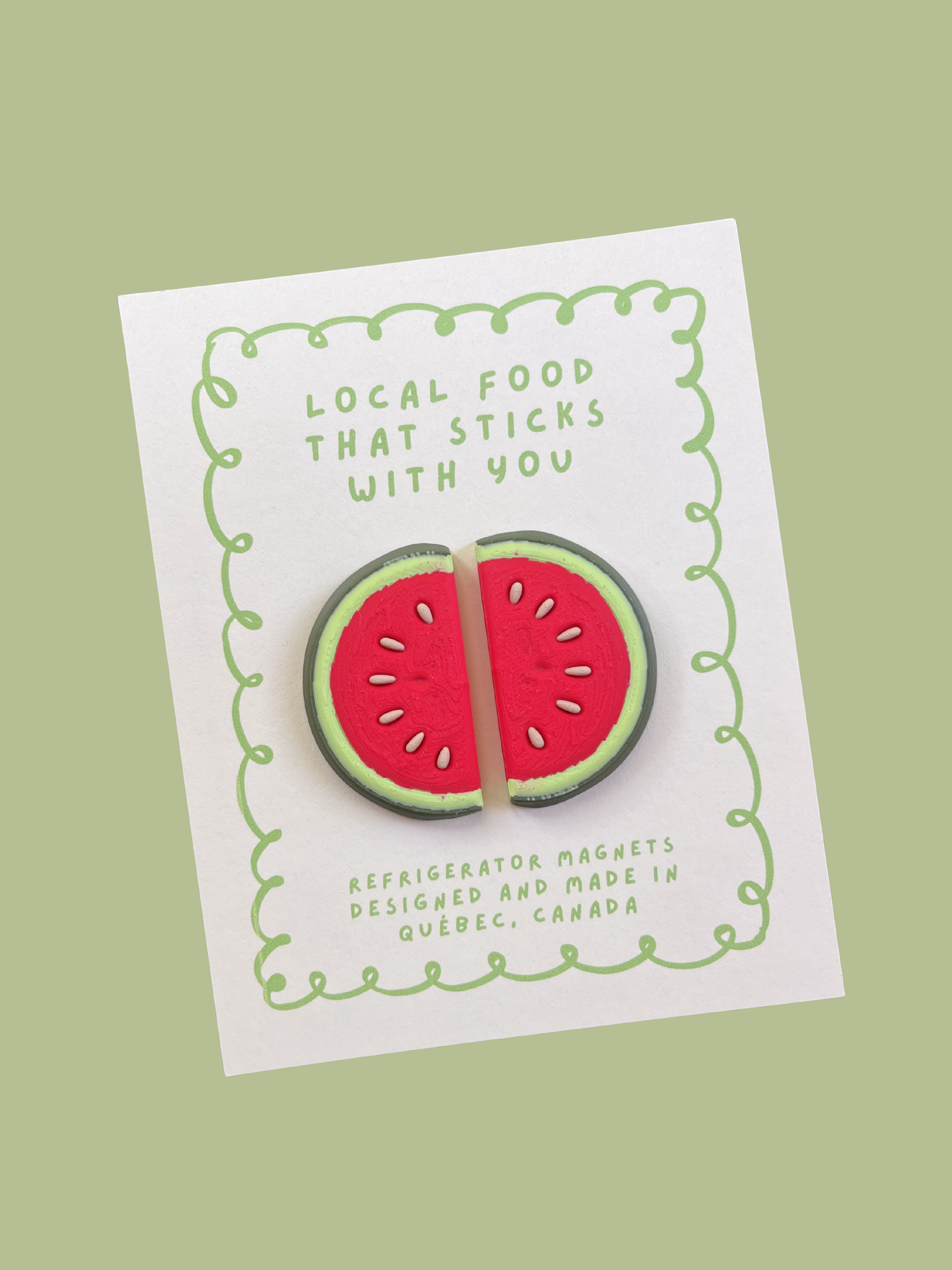 fridge magnet watermelon made in canada