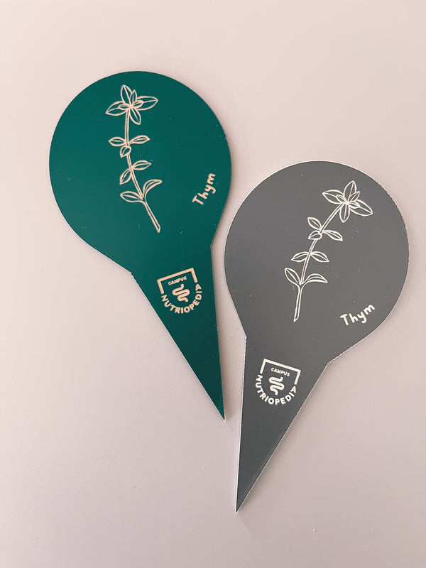 Étiquettes de fines herbes pour semis et potager, fabriqués au Québec