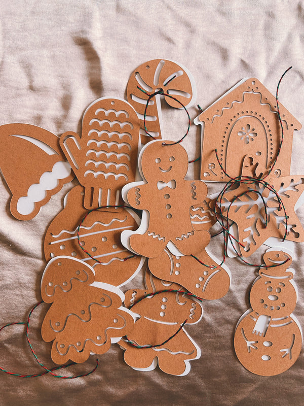 Biscuits de Noël étiquettes cadeaux